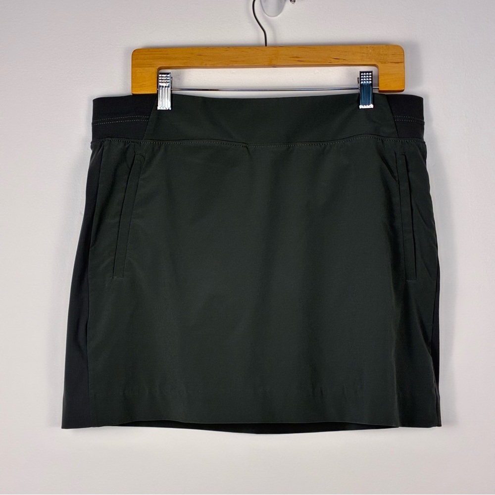 Athleta grey skort skirt shorts size 14